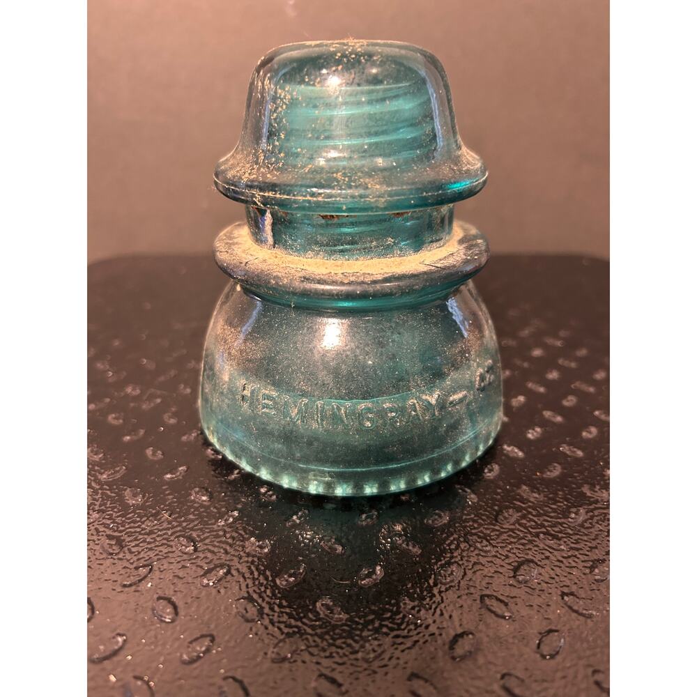 vintage Hemingray-42 glass insulator, commonly known as a CD 154 style